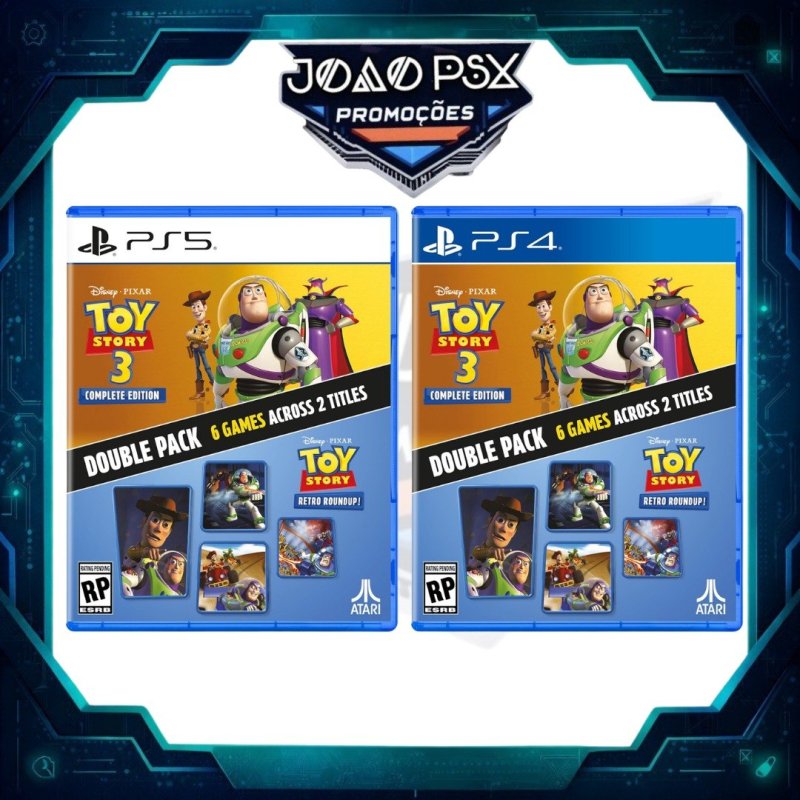 PRÉ-VENDA TOY STORY: RETRO ROUNDUP! + TOY STORY 3 COMPLETE EDITION DOUBLE PACK