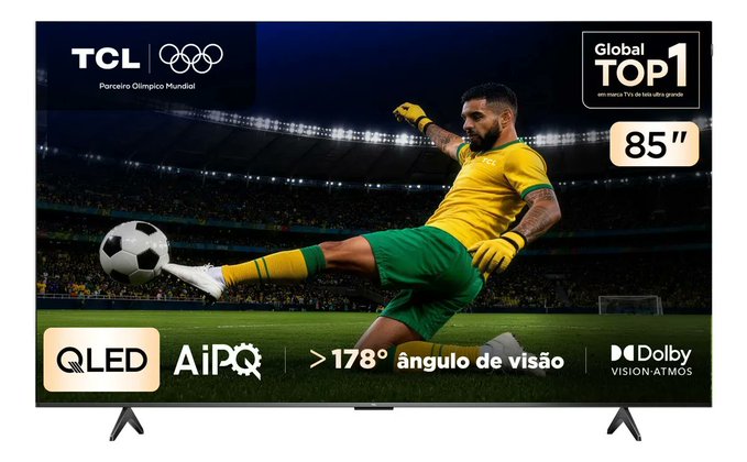 Smart TV TCL 85 Polegadas QLED 4K P7K
