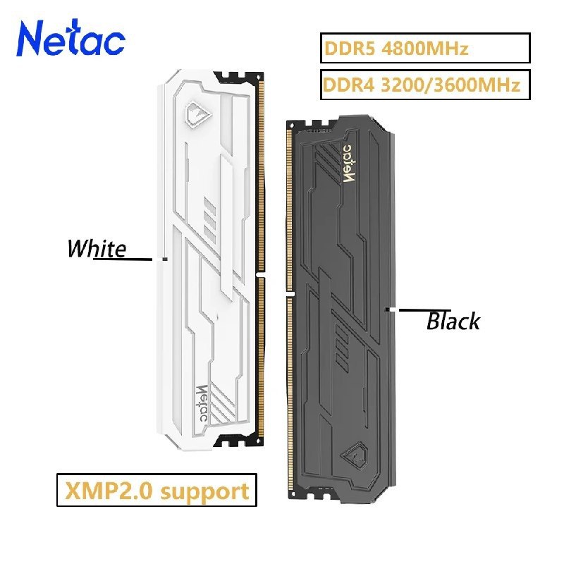 Memória RAM Netac 16GB (2x8GB) DDR4 3600MHz