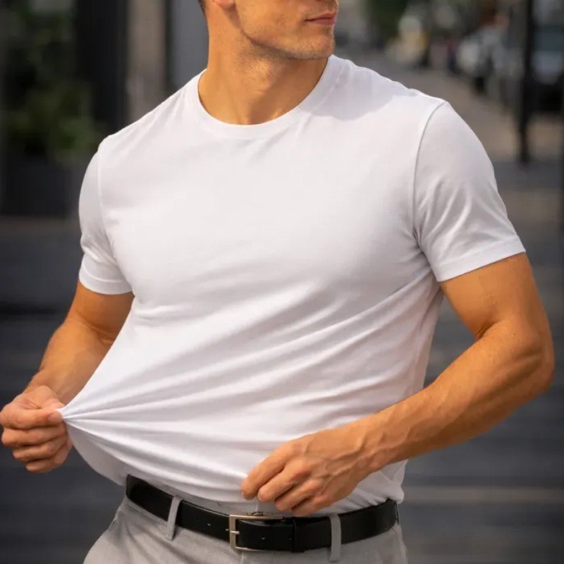 Camiseta Modal Algodão Malha Peruana