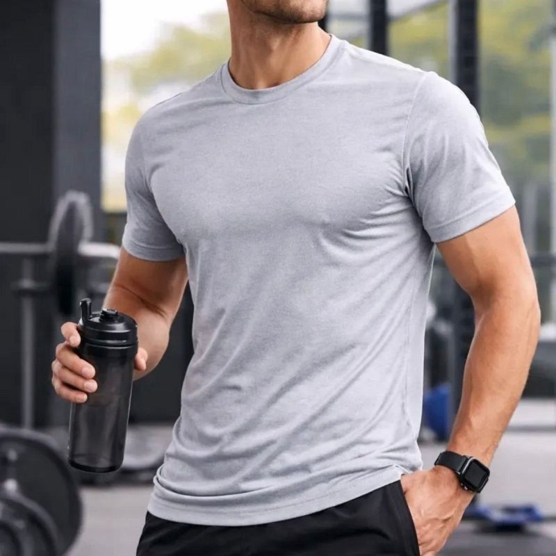Kit 5 Camisetas Básicas Masculina Dry Fit Lisa Tradicional