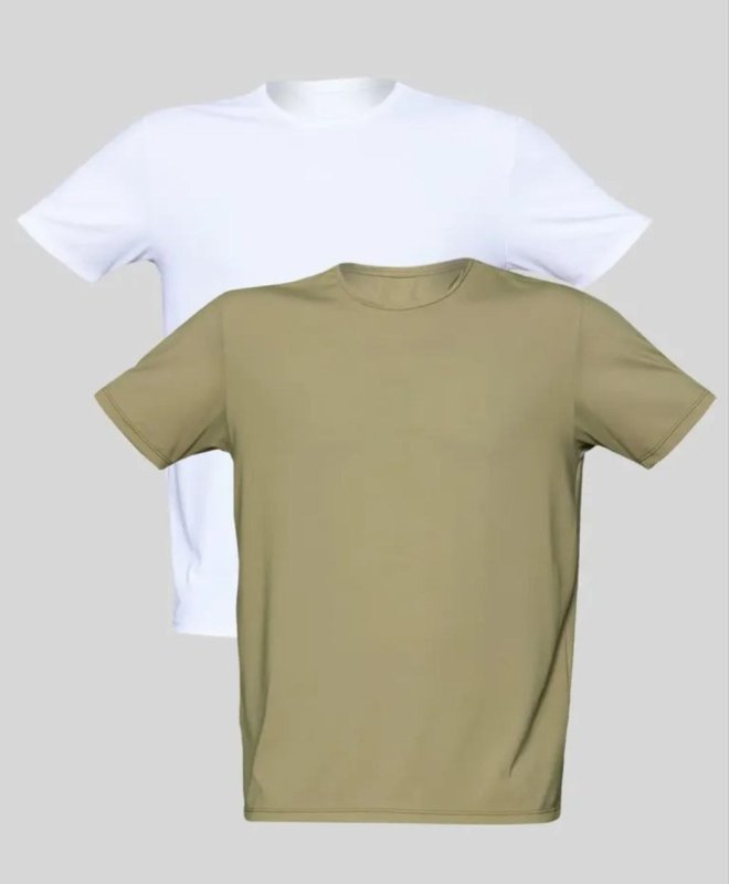 Kit 2 Camisetas Básicas Manga Curta Masculina Mash