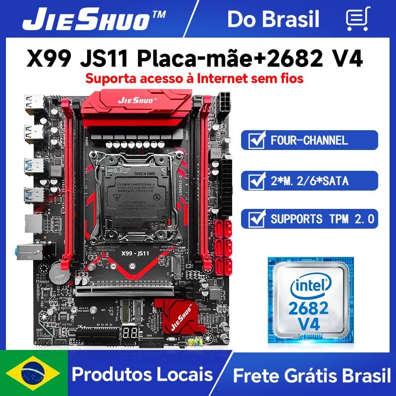 Kit x99 Jieshuo JS11 + Xeon 2682v4