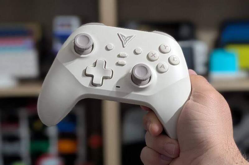 Controle Flydigi Dune Fox, Sem Fio, Hall Effect, Cor Bege