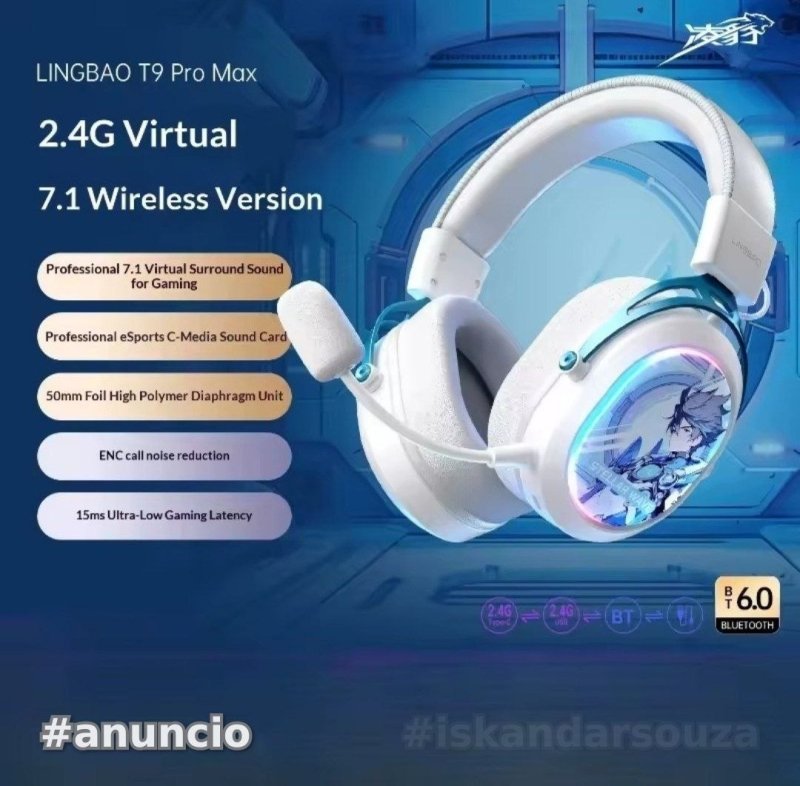 HeadSet LingBao T9 Max