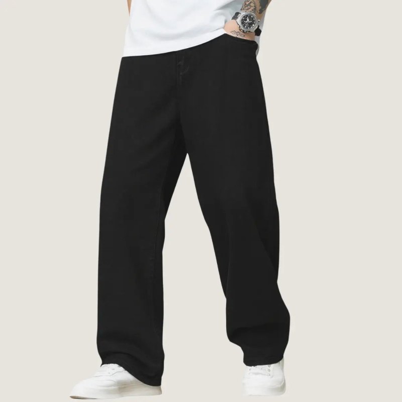 Calça Balão Calça Jeans Masculina Bag Boca Larga Streetwear
