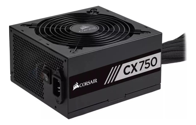Fonte Corsair Cx750 750w 80 Plus Bronze - Cp-9020279-br Cor Preto