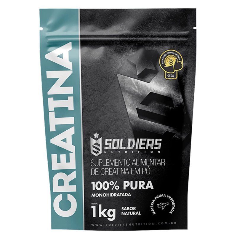 Creatina Soldiers 100% Pura 1kg