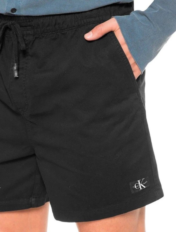 Short Calvin Klein Jeans Sarja Masculino Color Elastic Preto