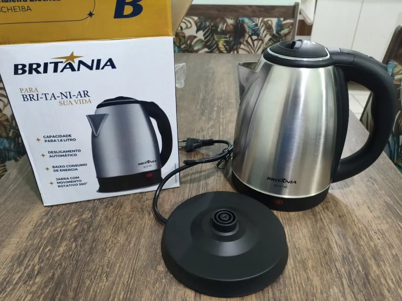 Chaleira Elétrica Britânia 1,8l Inox Bche18a