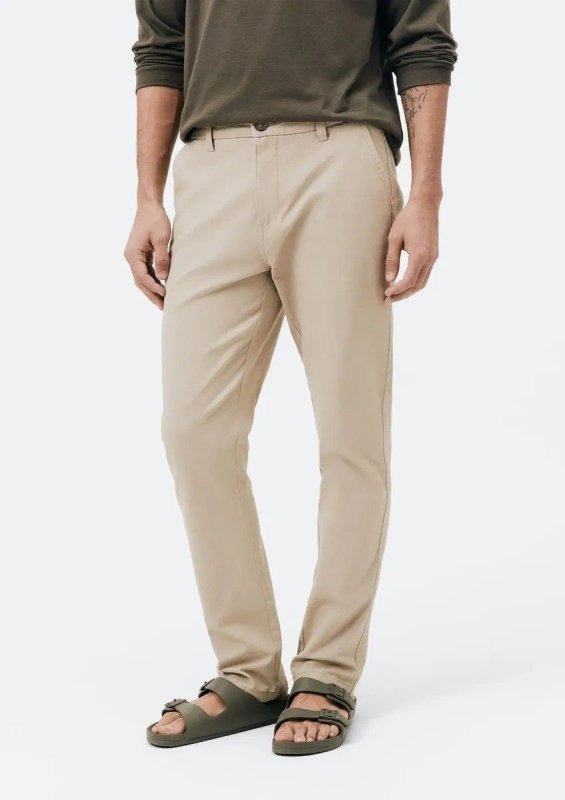 Calça Masculina De Sarja Chino Clássica Básica Hering
