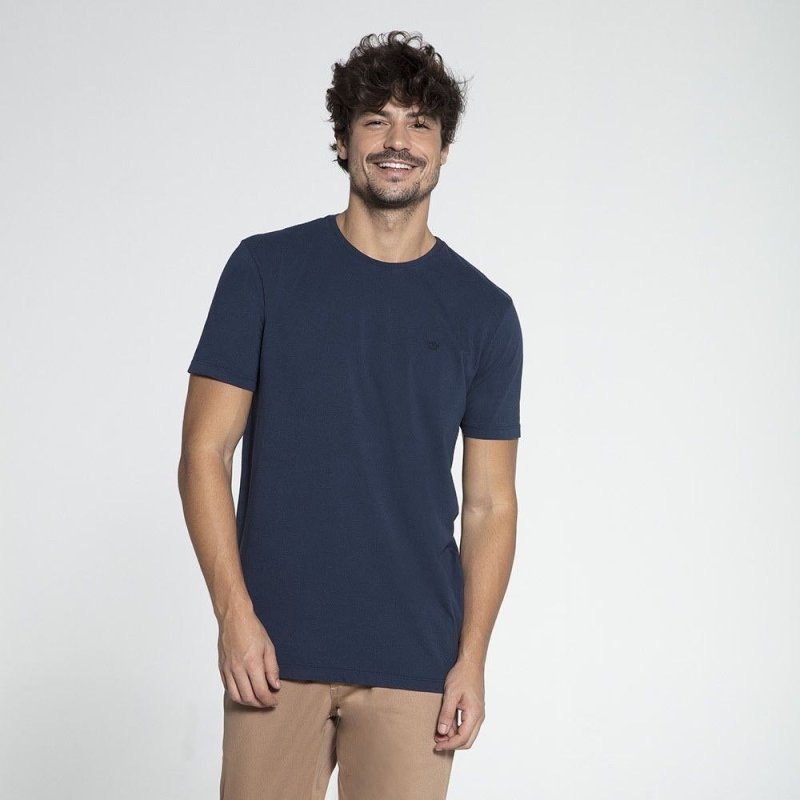 Camiseta Manga Curta Docthos Slim Algodão Tinturada