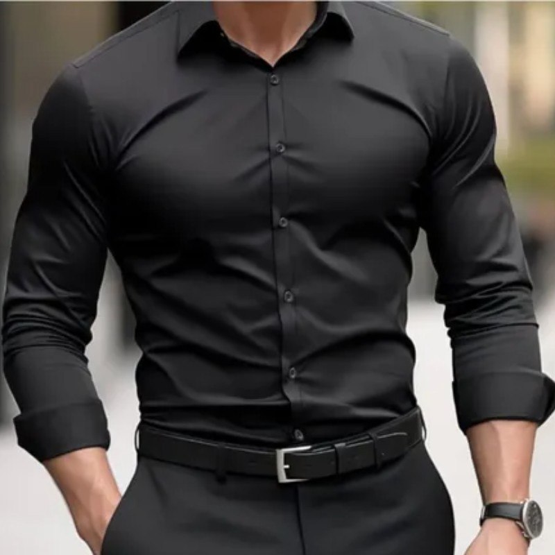 Camisa Social Masculina Slim Premium Manga Longa / Curta