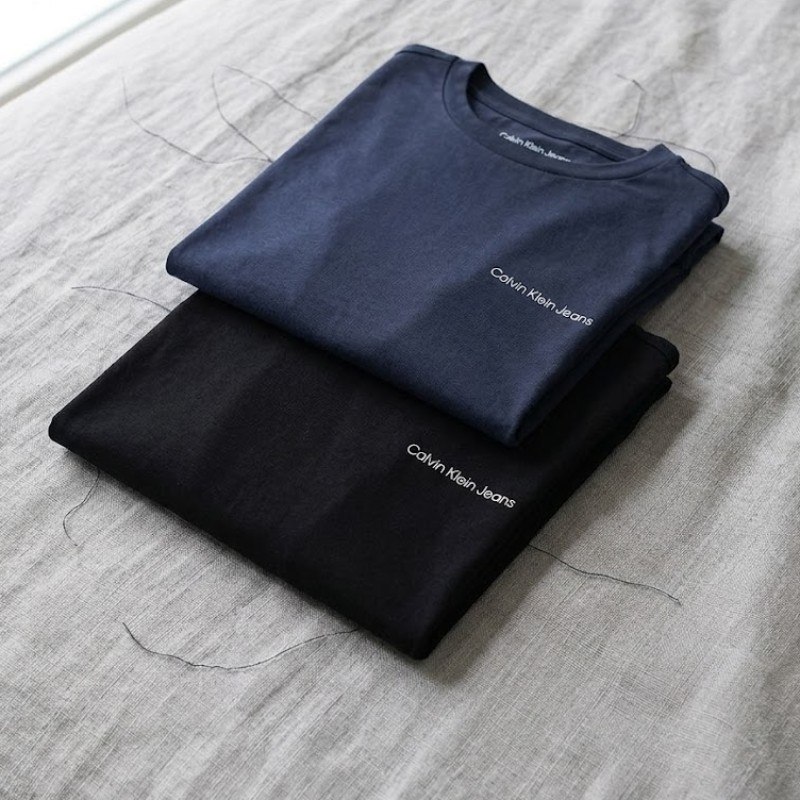Kit Camisetas Masculinas Calvin Klein Jeans Preta/azul Marinho M