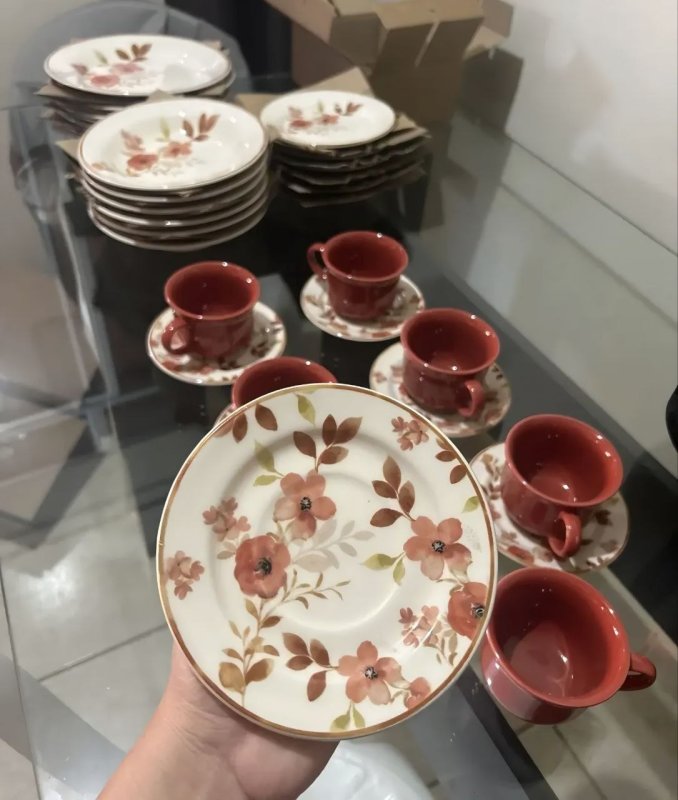 Aparelho de Jantar e Chá 30 Peças Donna Chá Das 5 Biona