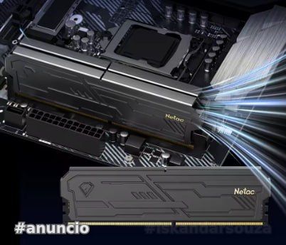 Memória Netac 2 x 8gb 3600 Mhz