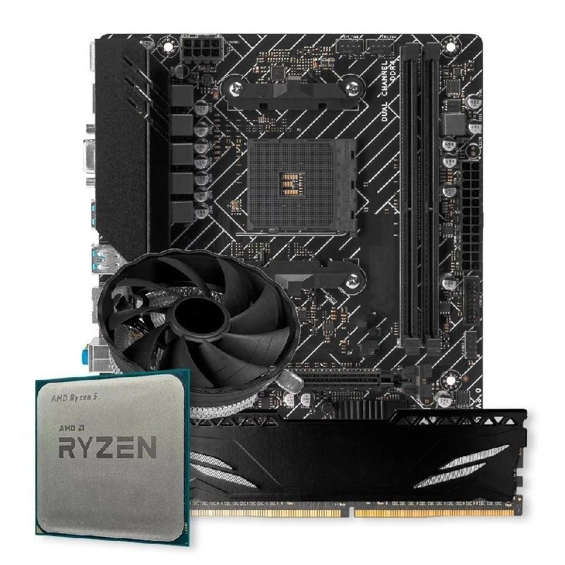 Kit Upgrade Gamer AMD Ryzen 5 5500, AM4, 8GB DDR4