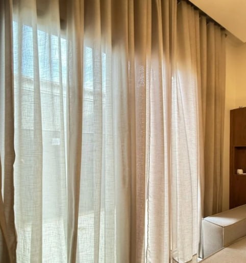 Cortina Voil Gaze de Linho de 2,60m até 5m de largura