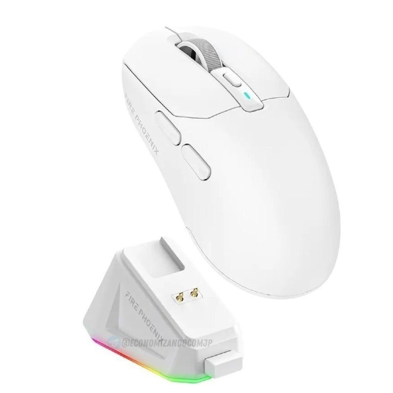 Mouse Gamer Sem Fio Fire Phoenix 24000dpi Paw3311