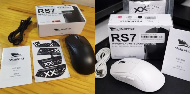 Mouse Gamer Sem Fio SMAILWOLF RS7 com Sensor PAW3311