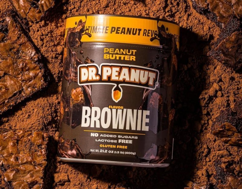 Pasta De Amendoim Com Whey Protein - 600g - Dr. Peanut Sabor Brownie