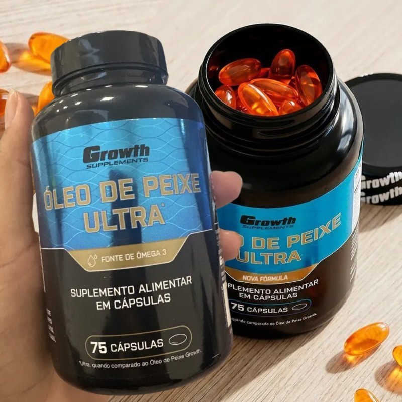 Omega 3 Óleo De Peixe Ultra 75 Softgel (caps) Growth Supplements
