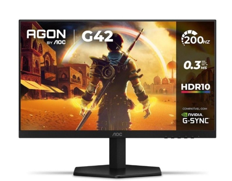 Monitor Gamer AOC AGON G42 24" 200Hz 0,3ms IPS HDR10 NVIDIA G-Sync 24G42HE