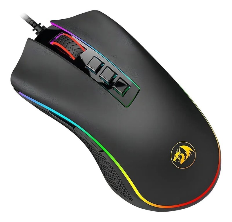 Mouse Gamer Redragon Cobra Rgb Preto Preto