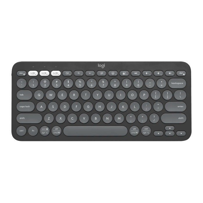 Teclado sem fio Logitech Pebble Keys 2 K380s Grafite