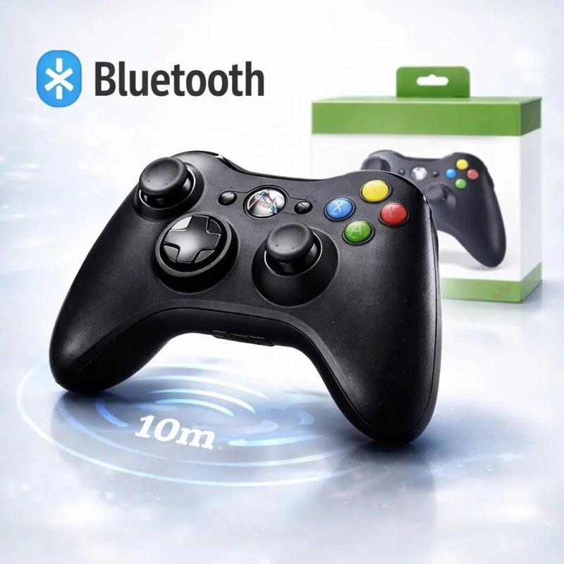 Controle Para Xbox 360 Sem Fio Bluetooth Android Cor Preto