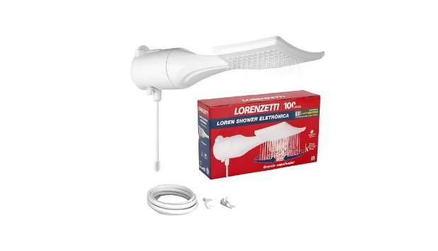 Chuveiro Ducha Lorenzetti Loren Shower Eletrônico Branco 6800w 220v 6.8 Kw