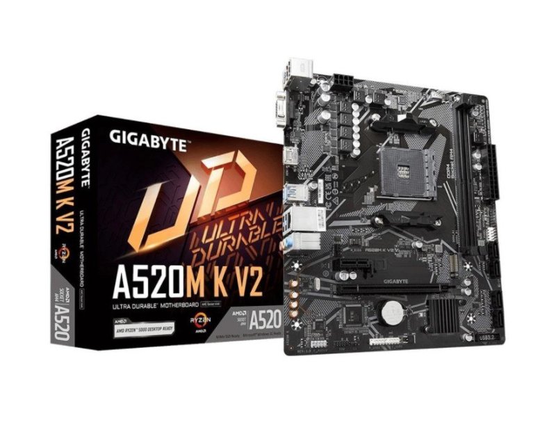 Placa Mãe Gigabyte A520M K V2 AMD AM4 MATRIX DDR4