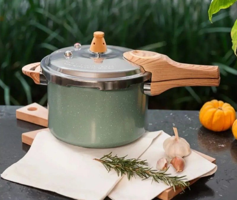 Panela De Pressão Brinox Indução Antiaderente Verde Botanika