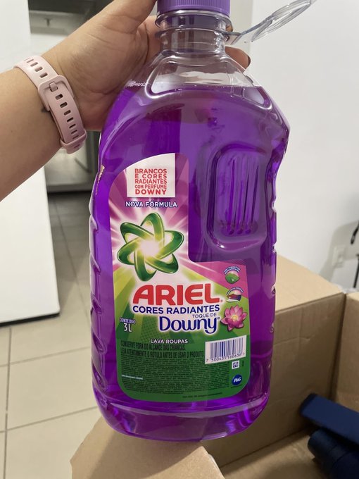 Ariel Sabão Líquido Cores Radiantes Toque de Downy 3L + Frete Grátis