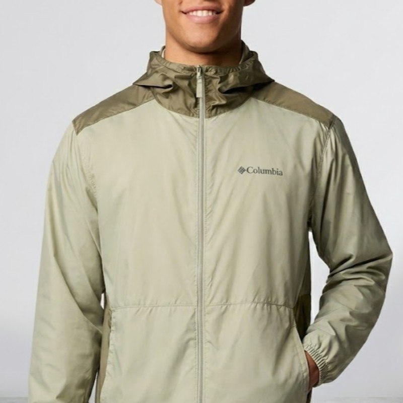 Jaqueta Columbia Masculina Discovery Loop Windbreaker Verde