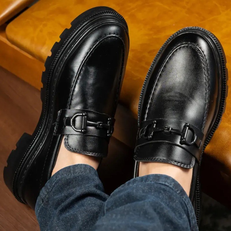 Sapato Social Masculino Mocassim Adulto Tratorado Moderno