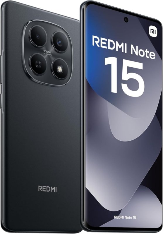 Xiaomi Redmi Note 15 Preto 256GB 8GB RAM - Tela AMOLED