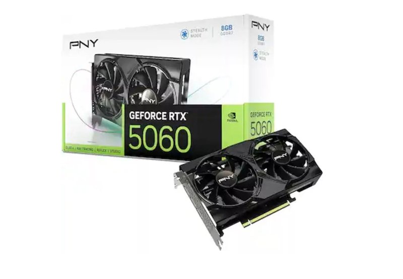 Placa de Vídeo NVIDIA GeForce PNY RTX5060 8GB DUAL FAN OC