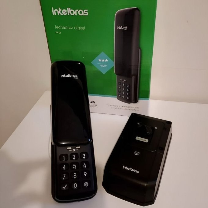 Fechadura Digital de Sobrepor com Senha FR 10 Preto Intelbras