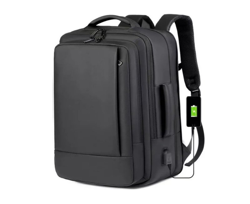 Mochila Dos Homens Com Faixa Impermeável Para Expansão
