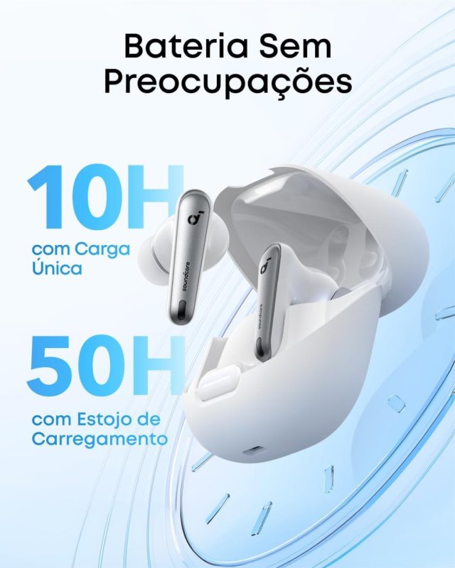 Soundcore Liberty 4 NC - Fones de ouvido com Cancelamento Adaptativo