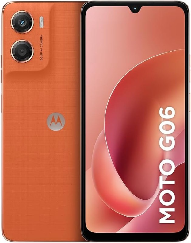 Motorola Moto G06 128GB 12GB RAM - Cor Laranja