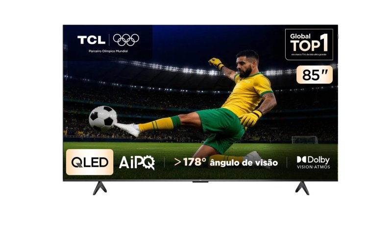 Smart TV TCL 85 Polegadas QLED 4K P7K, 85P7K