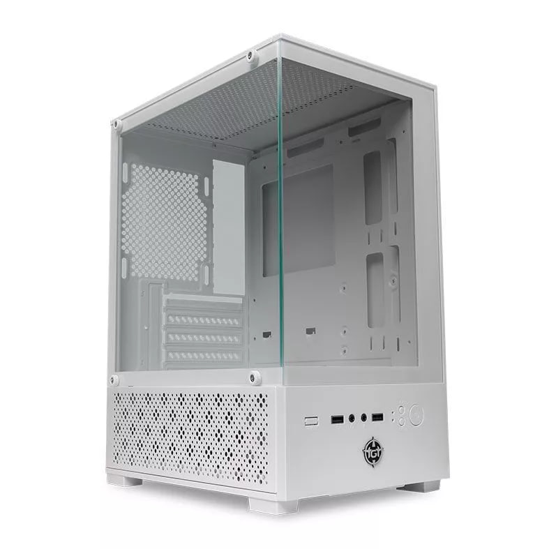 Gabinete Gamer TGT Legion, Mini-Tower, Lateral de Vidro, Branco