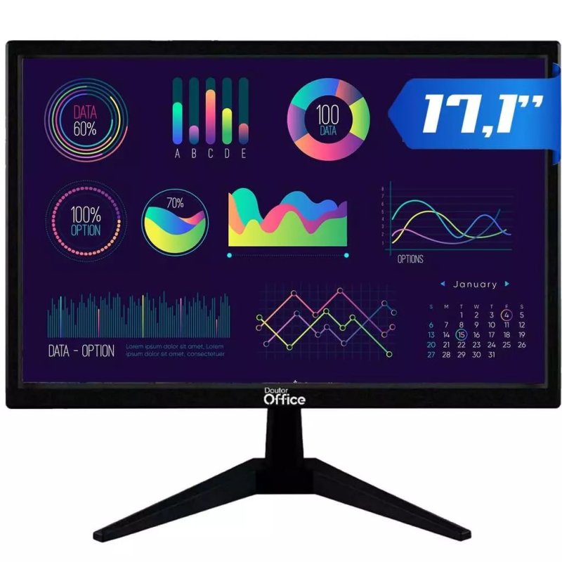 Monitor Dr. Office, 17.1 Pol, HD, 60Hz