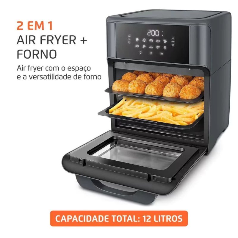 Fritadeira Air Fryer Oven Afon-12L-Fg 12L Digital 2000W Mondial