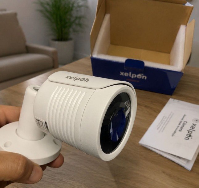 Câmera Segurança Cftv Analógica 2mp Fhd Ip67 Infravermelho Branco