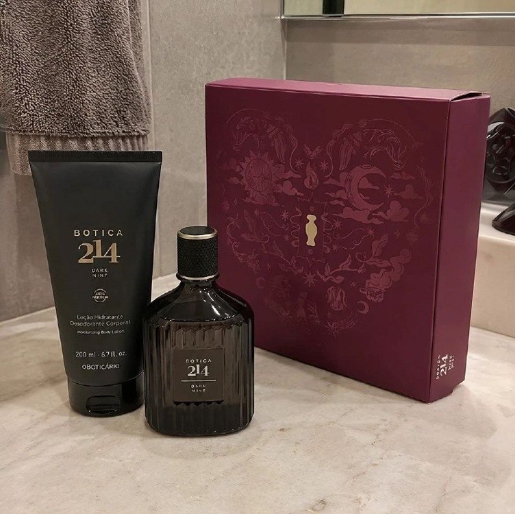 Kit Presente Botica 214 Dark Mint O Boticário Original