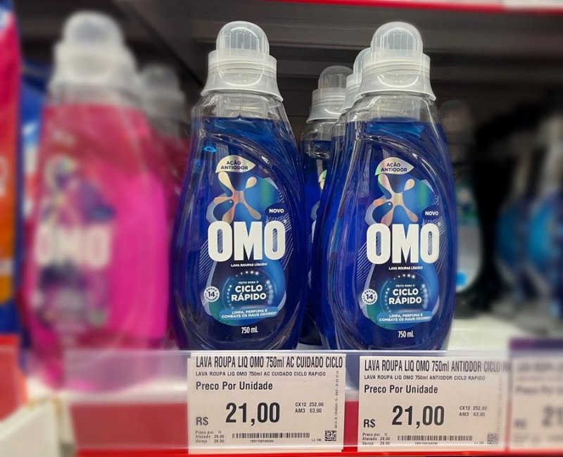 Lava-Roupas Líquido Omo Ciclo Rápido 750ml