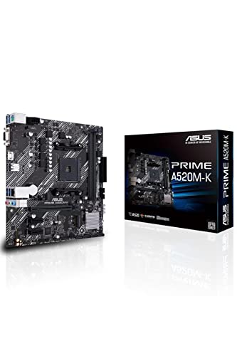 Placa Mãe Asus Prime A520M-K para AMD AM4